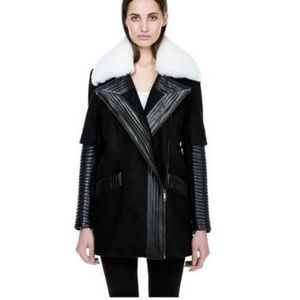 Final Price! Nour Hammour jacket, leather sleeves